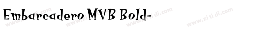 Embarcadero MVB Bold字体转换